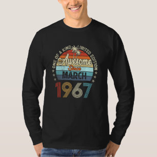 Phantastisch Seit März 1967 Vintag 55. Geburtstag T-Shirt