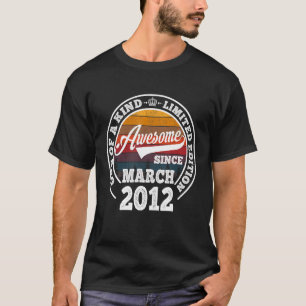 Phantastisch Seit März 2012 11. Geburtstag 11 Jahr T-Shirt