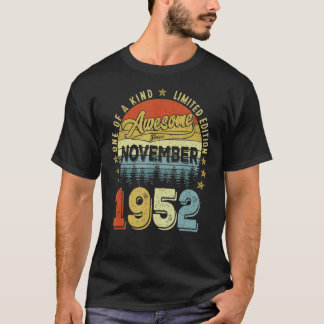 Phantastisch seit November 1952 70 Jahre alt 70 Ja T-Shirt