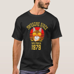 Phantastisch seit November 1979 43. Geburtstagskat T-Shirt