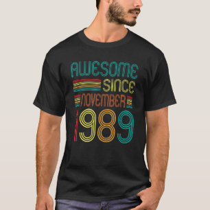 Phantastisch seit November 1989 33. Geburtstag Ret T-Shirt