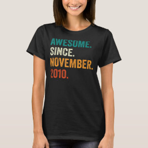 Phantastisch Seit November 2010 12. Geburtstag 12 T-Shirt