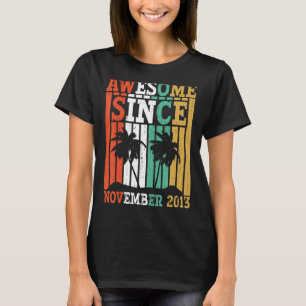 Phantastisch Seit November 2013 Retro Vintag Gebur T-Shirt