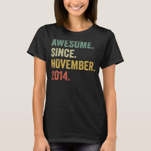 Phantastisch seit November 2014 8. Geburtstag 8 Ja T-Shirt