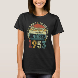Phantastisch seit Oktober 1953 69 Jahre alt 69 Jah T-Shirt
