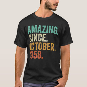 Phantastisch seit Oktober 1958 64 Jahre alt 64 Jah T-Shirt