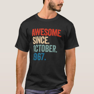 Phantastisch seit Oktober 1967 55. Geburtstag 55 J T-Shirt
