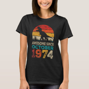 Phantastisch seit Oktober 1974 48. Geburtstag Boy  T-Shirt