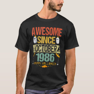 Phantastisch Seit Oktober 1986 36. Geburtstagskost T-Shirt