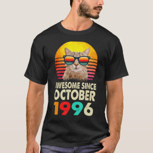 Phantastisch Seit Oktober 1996 26. Geburtstag Cat  T-Shirt