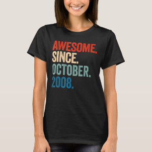 Phantastisch Seit Oktober 2008 14. Geburtstag 14 J T-Shirt