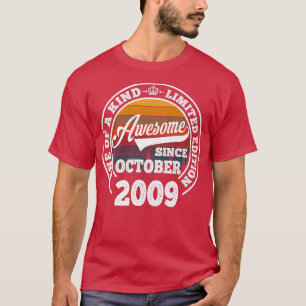 Phantastisch Seit Oktober 2009 13. Geburtstagsgesc T-Shirt