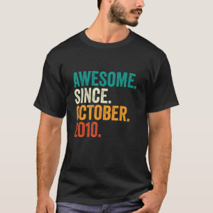 Phantastisch Seit Oktober 2010 12. Geburtstag 12 J T-Shirt