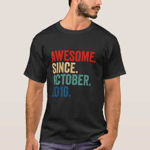 Phantastisch Seit Oktober 2010 12. Geburtstag 12 J T-Shirt