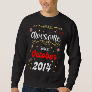 Phantastisch Seit Oktober 2014 Geburtstag Blume &  Sweatshirt