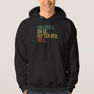 phantastisch seit September 1933 89 Jahr Hoodie