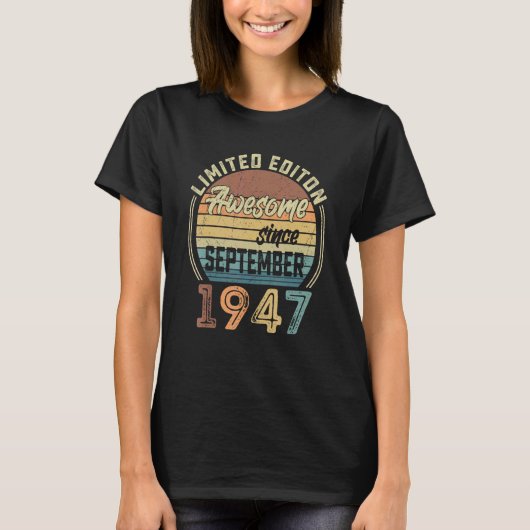 phantastisch seit September 1947 75. T-Shirt (Vorderseite)