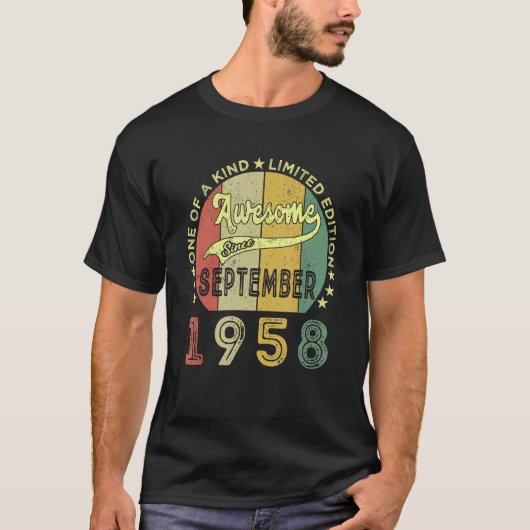 Phantastisch seit September 1958 64 Jahre alt 64 J T-Shirt (Vorderseite)