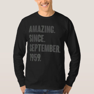 Phantastisch seit September 1959 63 Jahre alt 63.  T-Shirt