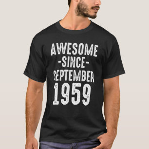 Phantastisch Seit September 1959 Vater Mama 63. Ge T-Shirt