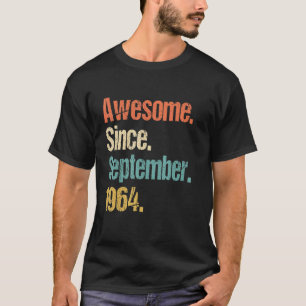 Phantastisch Seit September 1964 58. Geburtstag Vi T-Shirt