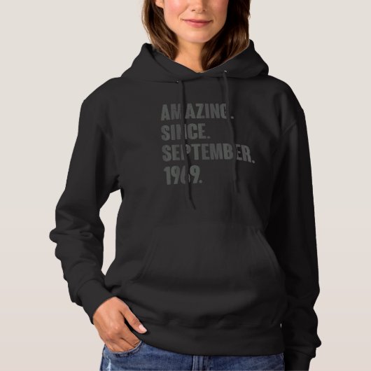 Phantastisch seit September 1969 53 Jahre alt 53. Hoodie (Vorderseite)