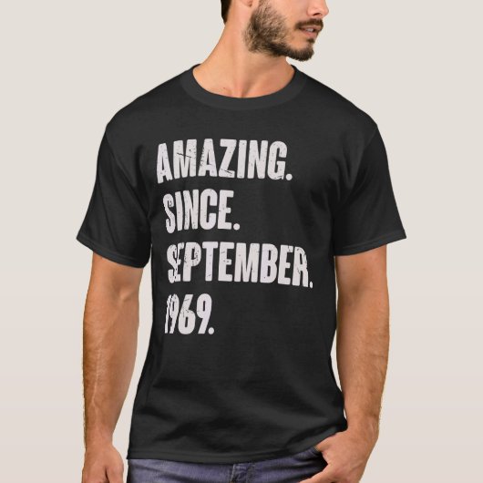 Phantastisch seit September 1969 53 Jahre alt 53.  T-Shirt (Vorderseite)