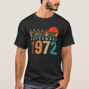 Phantastisch Seit September 1972 50. Geburtstag 50 T-Shirt