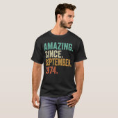 Phantastisch seit September 1974 48 Jahre 48 Jahre T-Shirt (Vorne ganz)