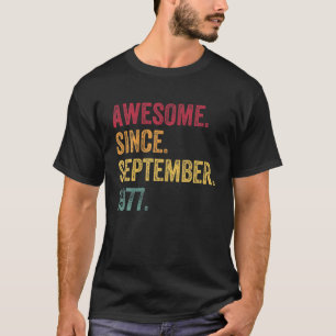 Phantastisch Seit September 1977 44. Geburtstagsge T-Shirt