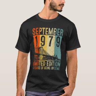 Phantastisch Seit September 1979 43. Geburtstag Vi T-Shirt
