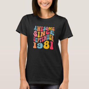 Phantastisch seit September 1981 41 Jahre Retro 41 T-Shirt