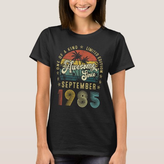 Phantastisch seit September 1985 38 Jahre alt 38 J T-Shirt (Vorderseite)