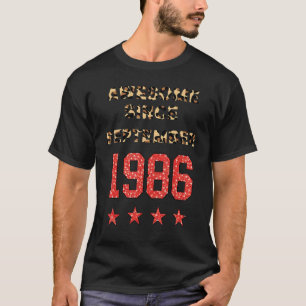 Phantastisch seit September 1986 Leopard 1986 Sept T-Shirt