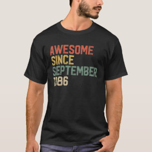 Phantastisch seit September 1986 Männer 35. Geburt T-Shirt