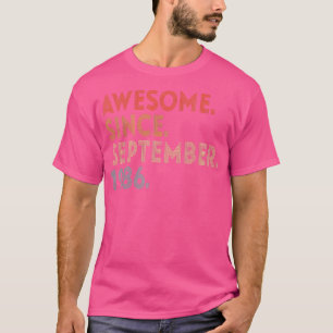 Phantastisch Seit September 1986 Vintag 36. Geburt T-Shirt