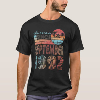 Phantastisch Seit September 1992 30. Geburtstag 30 T-Shirt