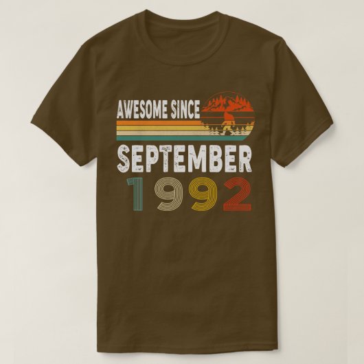Phantastisch seit September 1992 T-Shirt (Design vorne)