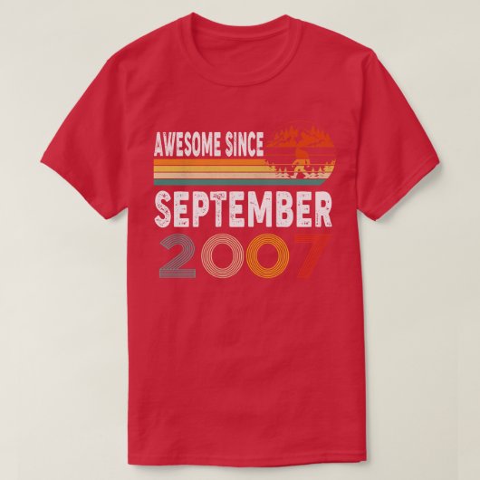 Phantastisch seit September 2007 T-Shirt (Design vorne)