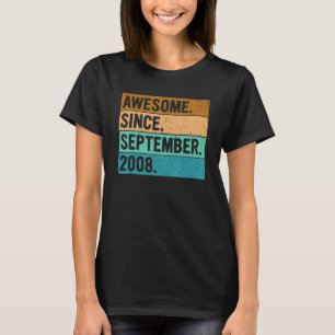 Phantastisch Seit September 2008 14. Geburtstag 14 T-Shirt