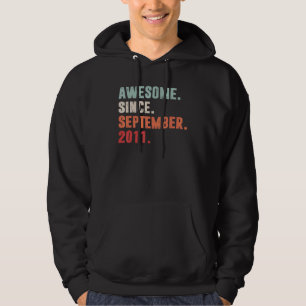 Phantastisch Seit September 2011 11. Geburtstag 11 Hoodie
