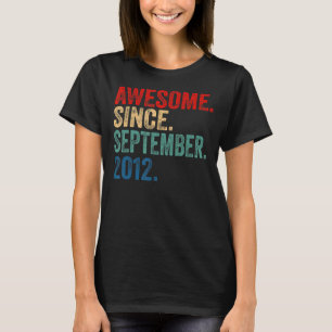 Phantastisch seit September 2012 10. BDay 10 Jahre T-Shirt