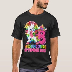 Phantastisch seit September 2013 8. Geburtstag Uni T-Shirt
