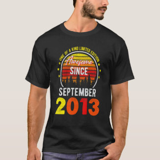 Phantastisch seit September 2013 9. Geburtstag Geb T-Shirt