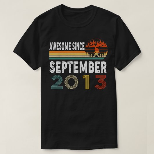 Phantastisch seit September 2013 T-Shirt (Design vorne)
