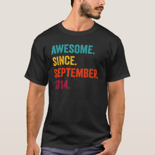Phantastisch seit September 2014 8. Geburtstag 8 J T-Shirt
