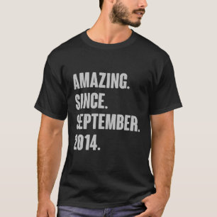 Phantastisch seit September 2014 Geburtstagsgesche T-Shirt