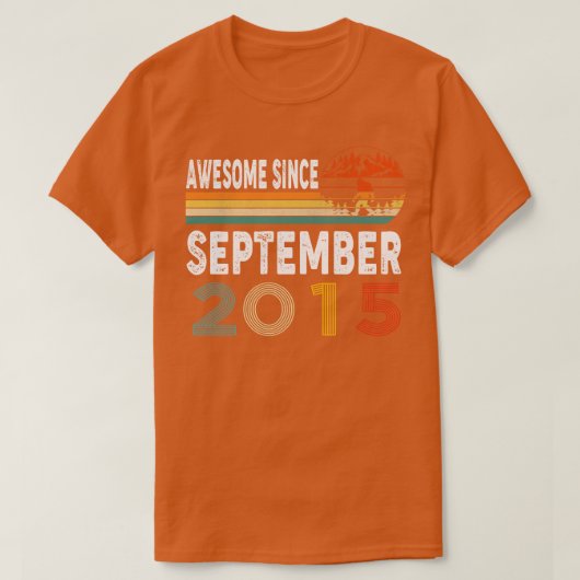 Phantastisch seit September 2015 T-Shirt (Design vorne)