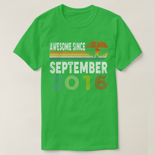 Phantastisch seit September 2016 T-Shirt (Design vorne)