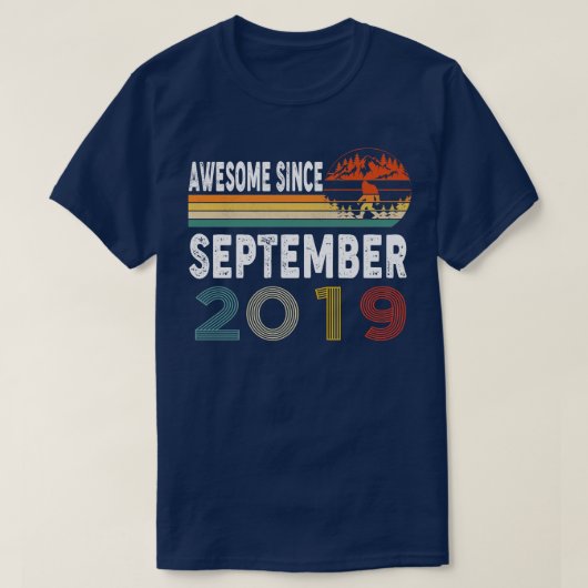 Phantastisch seit September 2019 T-Shirt (Design vorne)